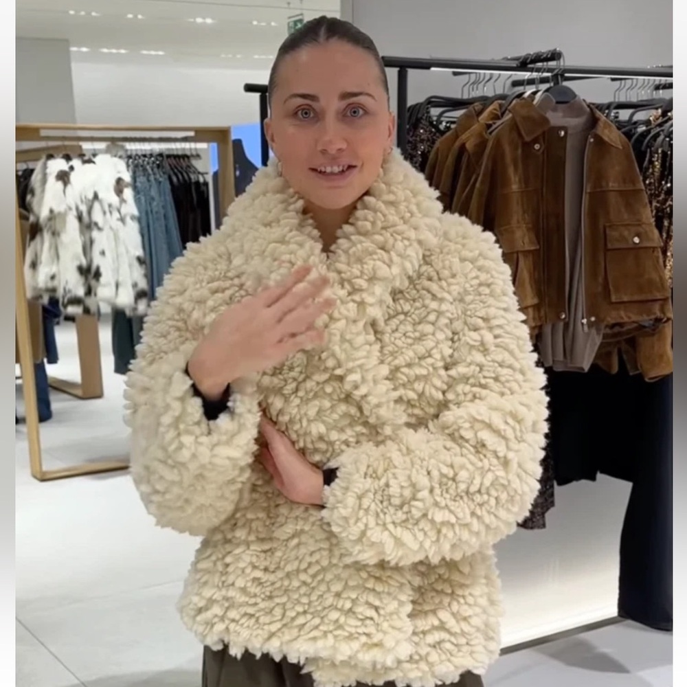 ZARA FLEECE JACKET - Picture 7 of 16